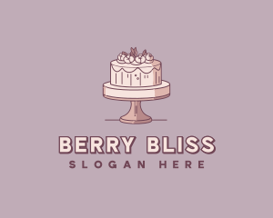 Wedding Floral Cake logo design