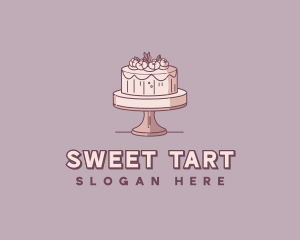 Wedding Floral Cake logo design