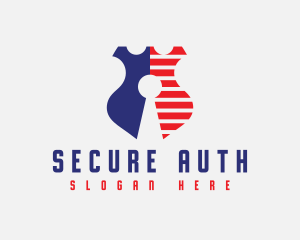 Keyhole Badge Security logo design