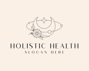 Holistic Boho Moon logo design