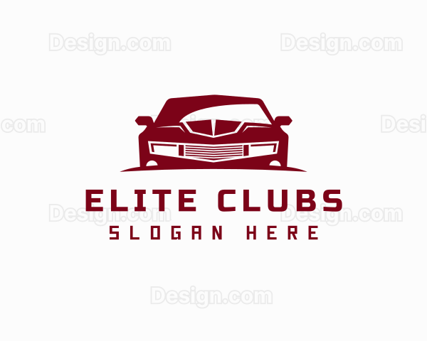 Red Car Vehicle Logo