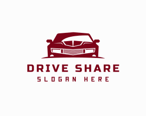 Red Car Vehicle logo