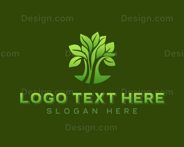 Natural Organic Tree Logo