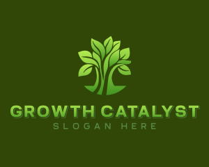 Natural Organic Tree logo design