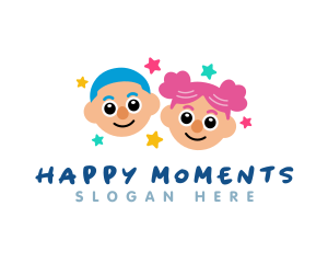 Happy Children Preschooler logo design