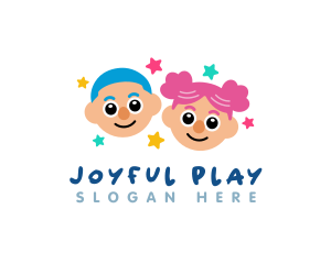 Happy Children Preschooler logo design