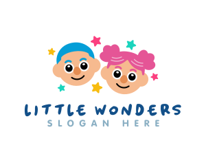 Happy Children Preschooler logo design