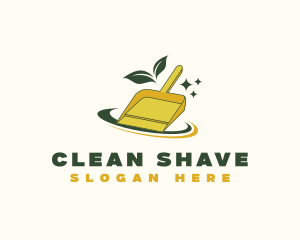 Sparkling Clean Dustpan logo design