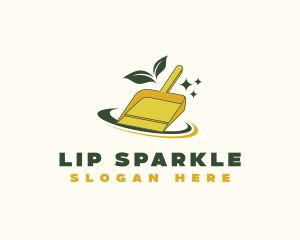 Sparkling Clean Dustpan logo design