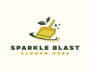 Sparkling Clean Dustpan logo design