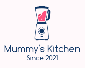 Minimalist Kitchen Blender logo design