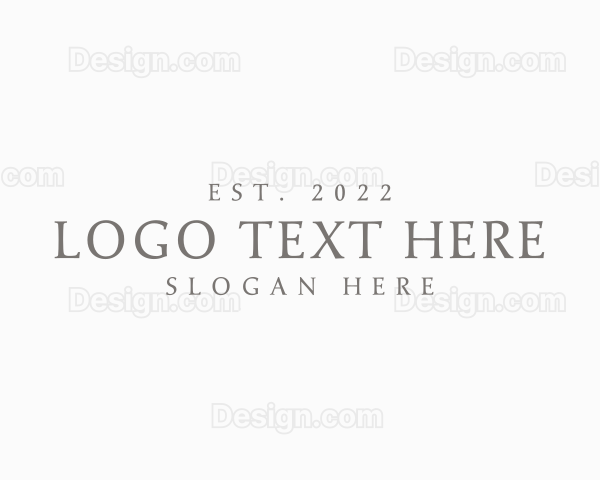 Elegant Generic Wordmark Logo