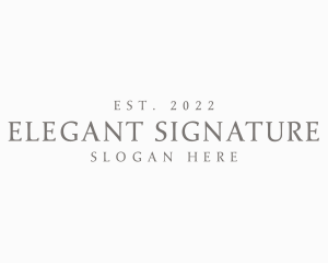 Elegant Generic Wordmark logo design