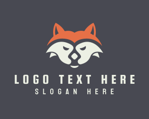 Sleepy Fox Face logo