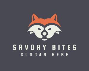 Sleepy Fox Face Logo