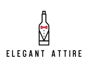 Drink Bottle Tuxedo Suit logo