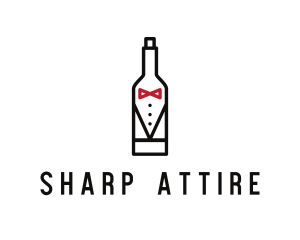 Drink Bottle Tuxedo Suit logo