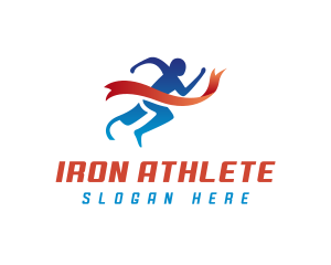 Prosthetic Runner Athlete logo design