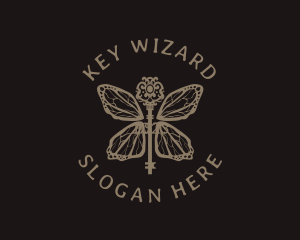 Butterfly Key Boutique logo design