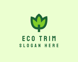 Green Eco Leaf logo design