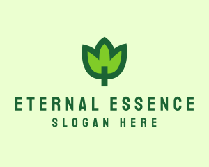 Green Eco Leaf logo design