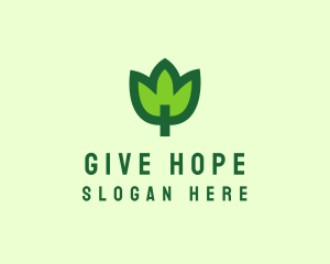 Green Eco Leaf logo design