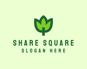 Green Eco Leaf logo design