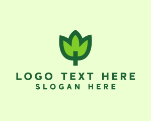 Green Eco Leaf logo