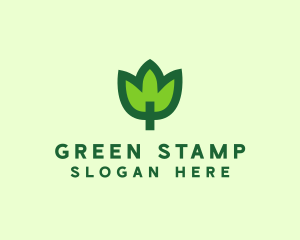 Green Eco Leaf logo design