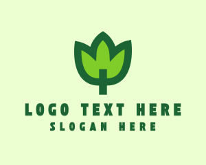 Green Eco Leaf logo