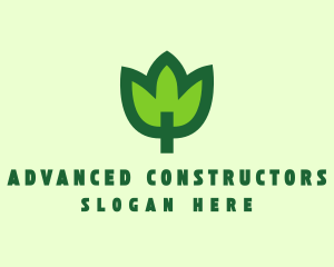 Green Eco Leaf logo design