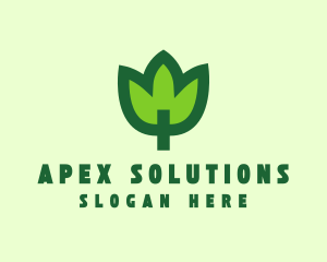 Green Eco Leaf logo design