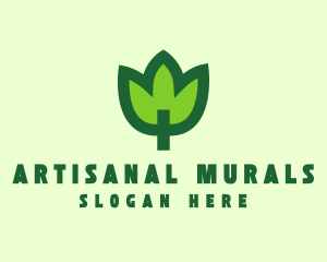 Green Eco Leaf logo design