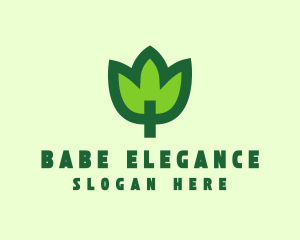 Green Eco Leaf logo design