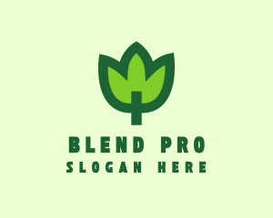 Green Eco Leaf logo design