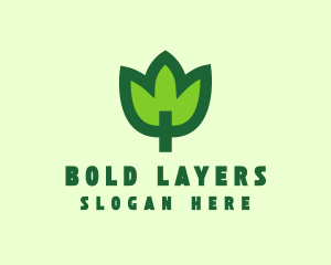 Green Eco Leaf logo design