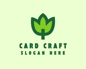 Green Eco Leaf logo design