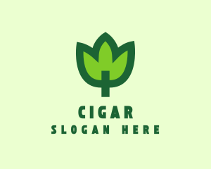 Green Eco Leaf logo design