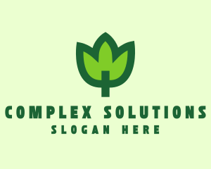 Green Eco Leaf logo design