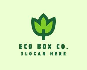 Green Eco Leaf logo design