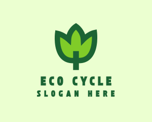 Green Eco Leaf logo design