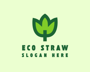 Green Eco Leaf logo design