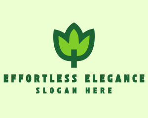 Green Eco Leaf logo design