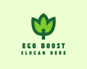 Green Eco Leaf logo design