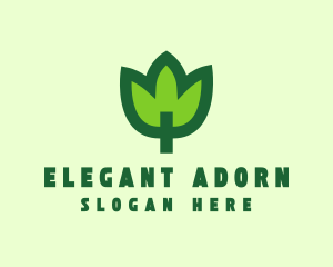 Green Eco Leaf logo design