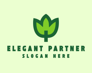 Green Eco Leaf logo design