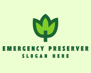 Green Eco Leaf logo design