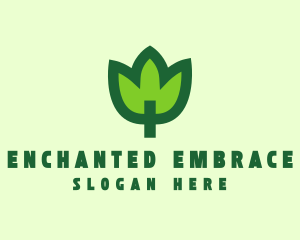 Green Eco Leaf logo design