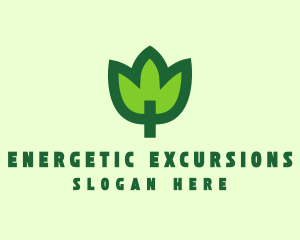 Green Eco Leaf logo design