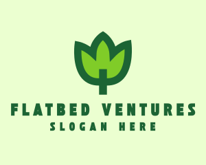 Green Eco Leaf logo design